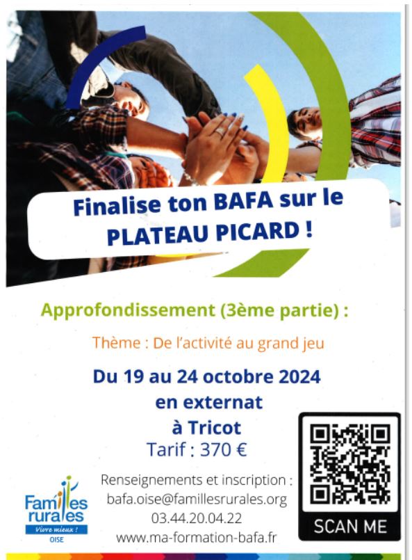 BAFA du 19 au 24 Octobre